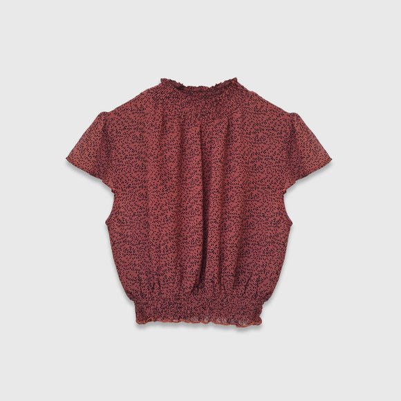 Valleygirl Tops - Size- M, georgette printed crop top